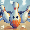 Colorful Bowling Pins Cartoon Diamond Painting