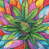 Colorful Cannabis Diamond Painting