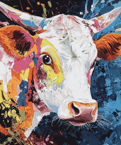 Colorful Cow Animals Diamond Painting