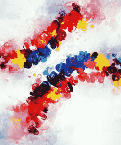 Colorful DNA Abstract Diamond Painting