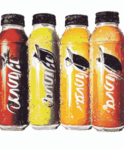 Colorful Energy Drinks Collection Diamond Painting