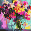 Colorful Floral Blossoms Diamond Painting