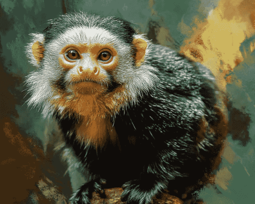 Colorful Marmosets Monkey Diamond Painting