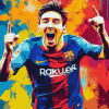 Colorful Messi Pop Art Diamond Painting