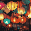 Colorful Paper Lantern Diamond Painting