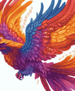 Colorful Phoenix Bird Diamond Painting