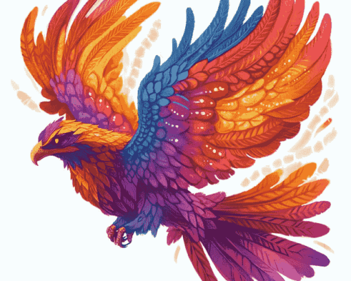 Colorful Phoenix Bird Diamond Painting