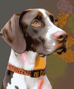 Colorful Pointer Dogs Diamond Painting