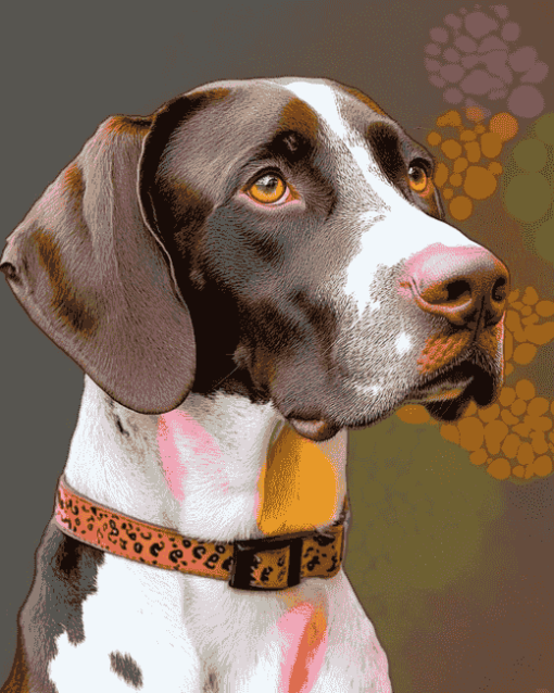 Colorful Pointer Dogs Diamond Painting