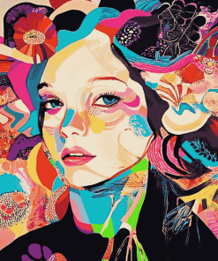 Colorful Pop Art Woman Diamond Painting