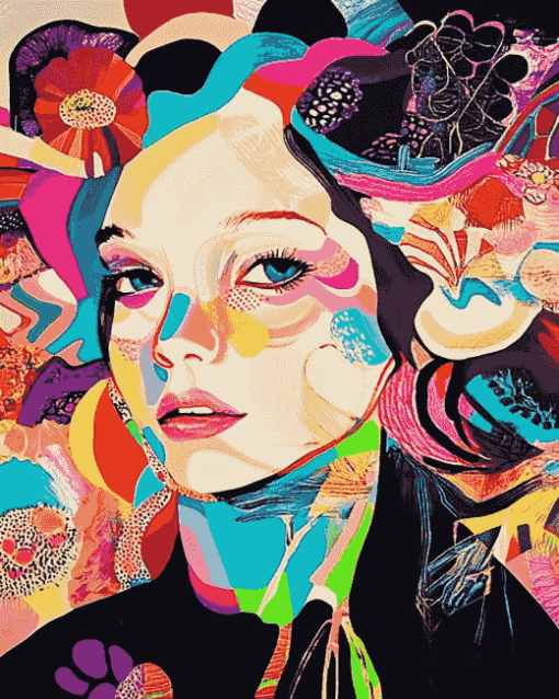 Colorful Pop Art Woman Diamond Painting