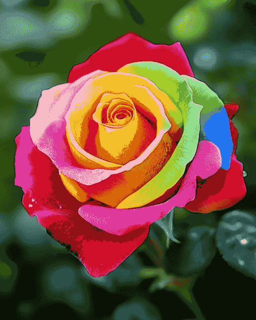 Colorful Rose Blossoms Diamond Painting