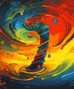 Colorful Tornado Storm Diamond Painting