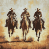 Cowboys and Horses Vintage Diamond Painting