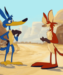 Coyote and Roadrunner Animation Diamond Painting