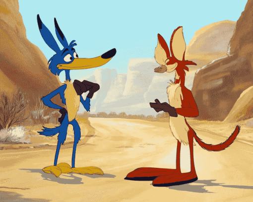 Coyote and Roadrunner Animation Diamond Painting