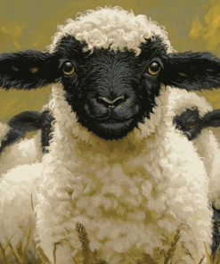 Cute Blacknose Sheep Diamond Painting