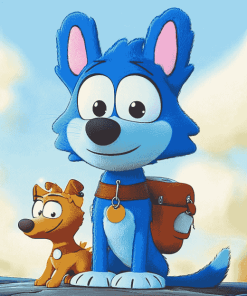 Cute Bluey Puppies Diamond Painting