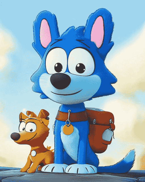 Cute Bluey Puppies Diamond Painting