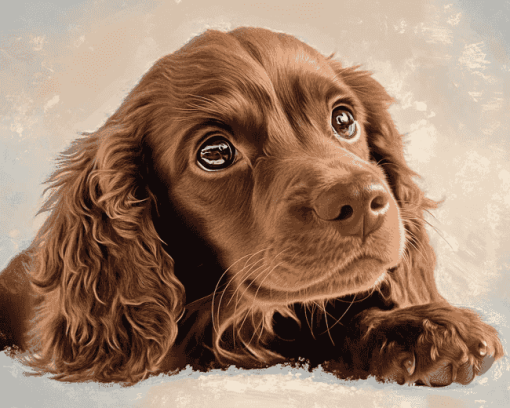 Cute Boykin Spaniel Puppy Diamond Painting