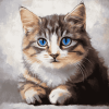 Cute Cat Kitten Diamond Painting