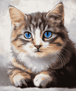 Cute Cat Kitten Diamond Painting