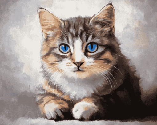 Cute Cat Kitten Diamond Painting