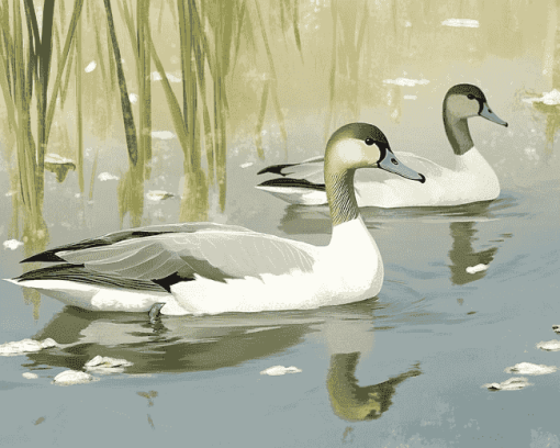Cute Northern Pintail Duck Diamond Painting