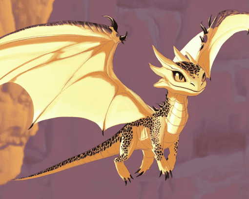 Cute Sandwing Dragon Diamond Painting