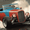 Cyna Engine Hot Rod Diamond Painting