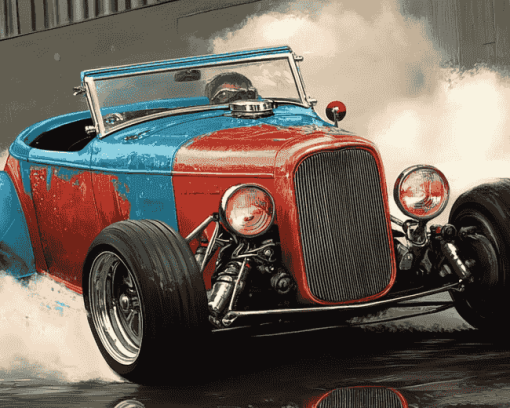 Cyna Engine Hot Rod Diamond Painting