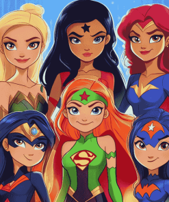 DC Super Hero Girls Animation Diamond Painting