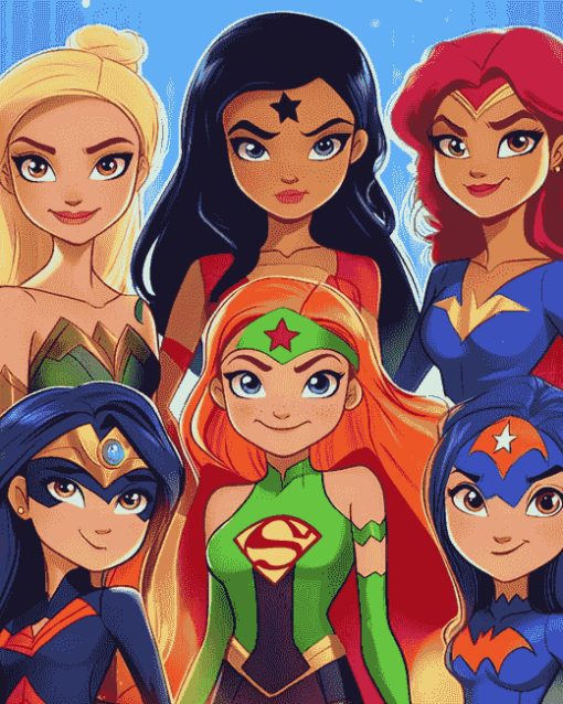 DC Super Hero Girls Animation Diamond Painting