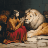 Daniel in the Lions Vintage Diamond Painting