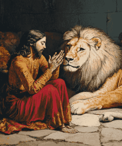 Daniel in the Lions Vintage Diamond Painting