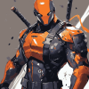 Deathstroke Anime Figure Diamond Painting