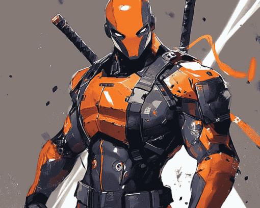 Deathstroke Anime Figure Diamond Painting