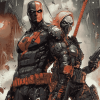 Deathstroke and Harley Quinn Diamond Painting