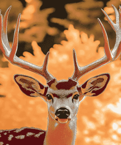 Deer Antlers Nature Diamond Painting