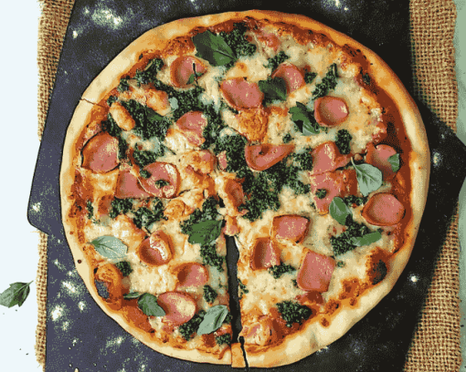 Delicious Ham Pizza Diamond Painting