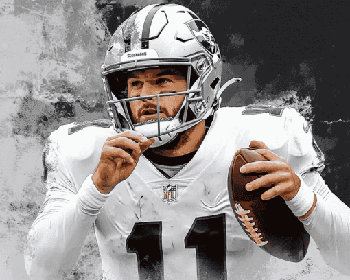 Derek Carr Football Legend Diamond Painting