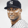 Derek Jeter Baseball Icon Diamond Painting