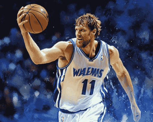 Dirk Nowitzki Basketball Diamond Painting