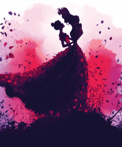 Disney Beauty Silhouette Diamond Painting