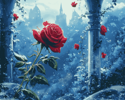 Disney Rose Fantasy Diamond Painting