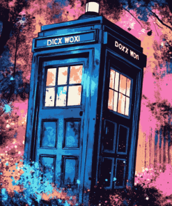 Doctor Who Tardis Colorful Diamond Painting