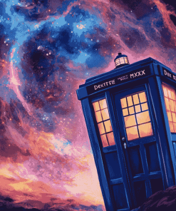 Doctor Who Tardis Colorful Diamond Painting