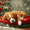 Dog Festive Diamond Painting