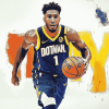 Donovan Mitchell Basketball Diamond Painting