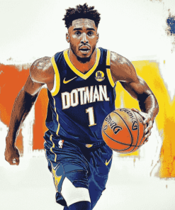 Donovan Mitchell Basketball Diamond Painting